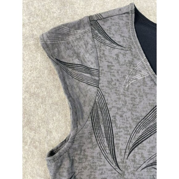 Merrell Opti-Wick Dress Women's Small Grey Short Sleeve V Neck Lined Athletic - Picture 6 of 16